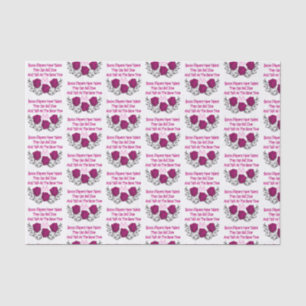 Lustige Bunco Spieler-Rosa-Würfel Seidenpapier