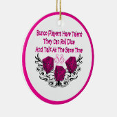 Lustige Bunco Weihnachtsverzierung Keramik Ornament (Rechts)