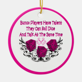 Lustige Bunco Weihnachtsverzierung Keramik Ornament