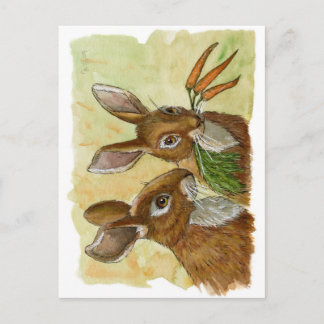 lustige bunnies-kleine Geschenk für Sie durch schu Postkarte