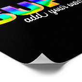 lustige bunt Super fügen Sie Ihren eigenen Text Poster (Ecke)