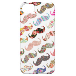 Lustige bunte girly Schnurrbart Case-Mate iPhone Hülle