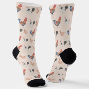 Lustige Bunte Hühner Henne Socken