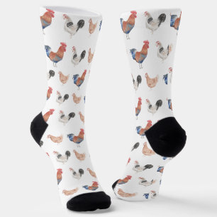 Lustige Bunte Hühner Henne Socken