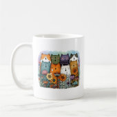 Lustige Bunte Katze Kaffeetasse (Links)