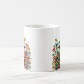 Lustige Bunte Katze Kaffeetasse (Mittel)