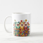 Lustige Bunte Katze Kaffeetasse (Links)