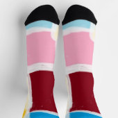Lustige, bunte und trendige Crew Socken (Oben)