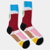 Lustige, bunte und trendige Crew Socken (Rechts)