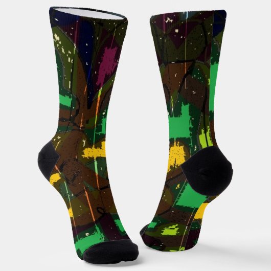 Lustige, bunte und trendige Crew Socken (Gewinkelt)