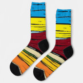 Lustige, bunte und trendige Crew Socken (Linkes Detail)