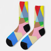 Lustige, bunte und trendige Crew Socken (Linkes Detail)