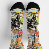 Lustige, bunte und trendige Crew Socken (Oben)