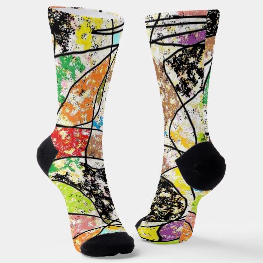 Lustige, bunte und trendige Crew Socken (Gewinkelt)