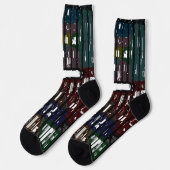Lustige, bunte und trendige Crew Socken (Linkes Detail)