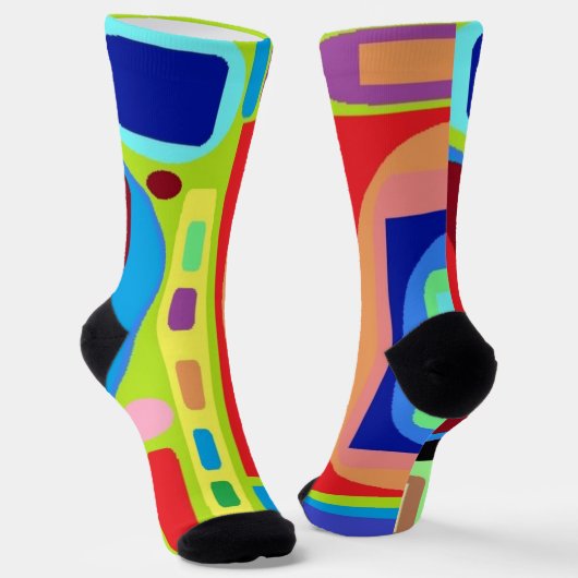 Lustige, bunte und trendige Crew Socken (Gewinkelt)
