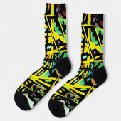 Lustige, bunte und trendige Crew Socken (Linkes Detail)