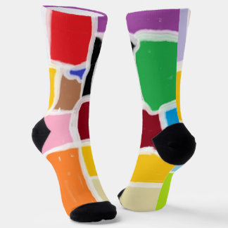 Lustige, bunte und trendige Crew Socken für Damen