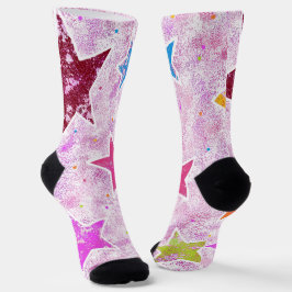 Lustige, bunte und trendige Crew Socken für Damen