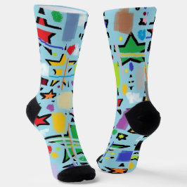 Lustige, bunte und trendige Crew Socken für Damen