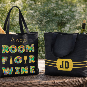 Lustige bunte Weinliebhaber Tasche