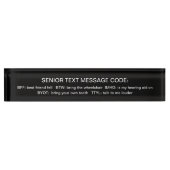 Lustige Büro-Schreibtisch-Plakette Namensplakette (Vorderseite)