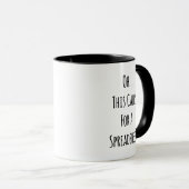 Lustige Büro-Tabelle Tasse (VorderseiteRechts)
