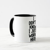 Lustige Büro-Zitate/Sprüche Tasse (Vorderseite Links)