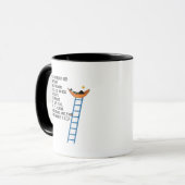 Lustige Bürohierarchie & Chef Tasse (Vorderseite Links)