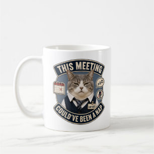 Lustige Bürokatzen-Tasse   Diese Besprechung hätte Kaffeetasse
