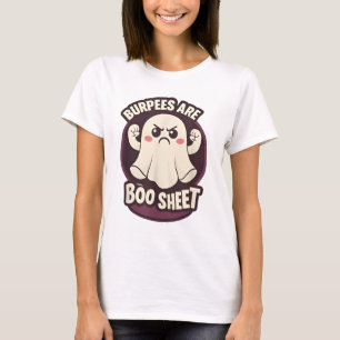 Lustige Burpees sind ein bisschen Boo-Blatt Hallow T-Shirt