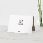 Lustige buschige angebunden "erhalten wohlen" karte (Rückseite)