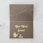 Lustige buschige angebunden "erhalten wohlen" karte (Innenseite)