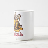 Lustige Buzzkill-Müde-Biene-Kaffeetasse Kaffeetasse (Mittel)