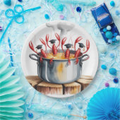 Lustige Cajun-Abschlussfeier Pappteller (Party)