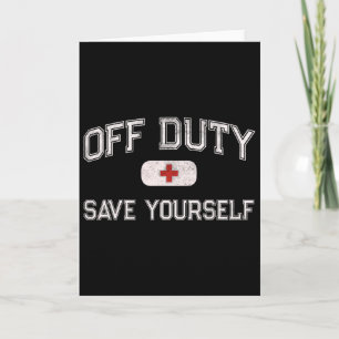 Lustige Camp Krankenschwester Ausser Dienst Rette  Karte