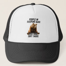 Lustige Camping-Bär - Menschen schlafender Humor K Truckerkappe