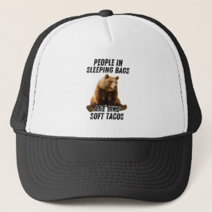 Lustige Camping-Bär - Menschen schlafender Humor K Truckerkappe