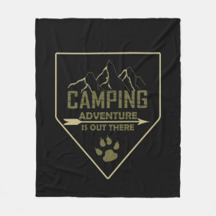 Lustige Camping-Camper-Sprüche  Fleecedecke