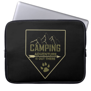 Lustige Camping-Camper-Sprüche für Camper Laptopschutzhülle