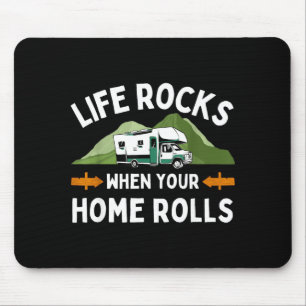 Lustige Camping-Kunst für Männer Frauen Outdoor-Mo Mousepad