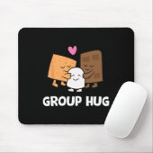 Lustige Camping-S'mores-Gruppenumarmung Süße S'mor Mousepad (Mit Mouse)