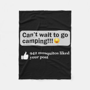 Lustige Camping-Sprüche Humor Outdoor-Witz Camping Fleecedecke