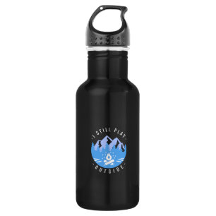 Lustige Camping-Zitat Urlaub Geschenk Edelstahlflasche