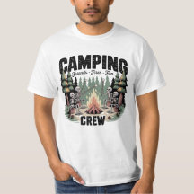 Lustige Campingfeuer Freunde Lustige Camping-Crew