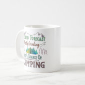 Lustige Campings-Kaffee-Tasse Kaffeetasse (Vorderseite Links)