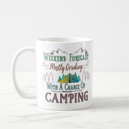 Lustige Campings-Kaffee-Tasse Kaffeetasse (Links)