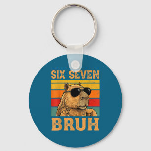 Lustige Capybara 67 Meme Six Seven Bruh Jungen Tee Schlüsselanhänger