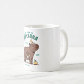 Lustige Capybara-Anatomie Kaffeetasse (VorderseiteRechts)