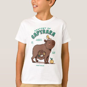 Lustige Capybara-Anatomie T-Shirt
